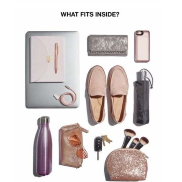 SOLD! Coach Taylor Tote in Metallic Pebble Leather - Picture 6 of 11